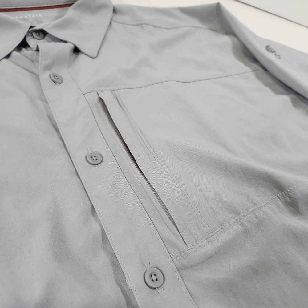 Mountain Hardwear Men's XL Canyon Gray Performance Shirt Vented Fishing Outdoor - Picture 5 of 12